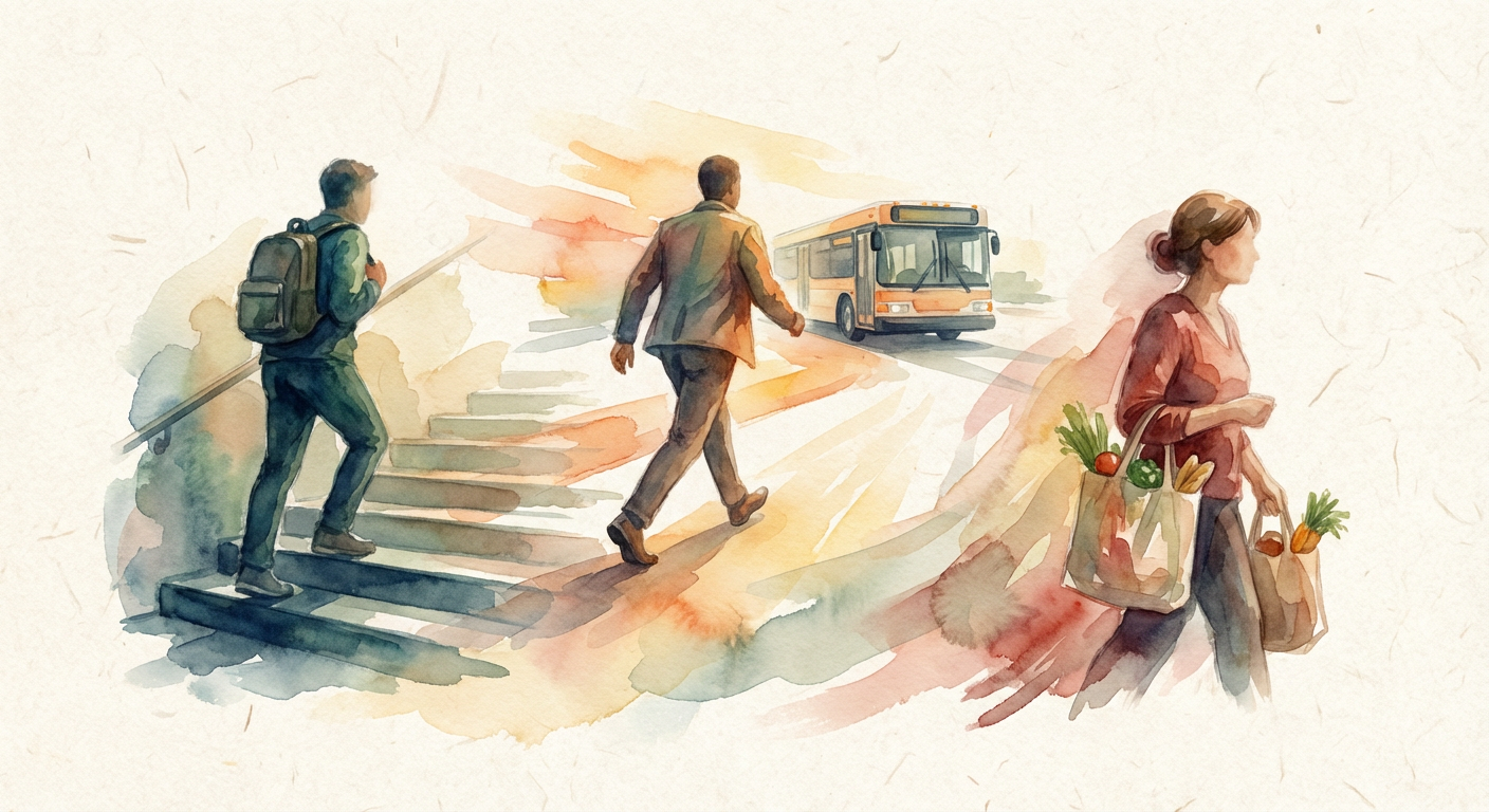 Illustration for Exercise Snacking Works: What the 2025 UK Biobank Study Actually Shows
